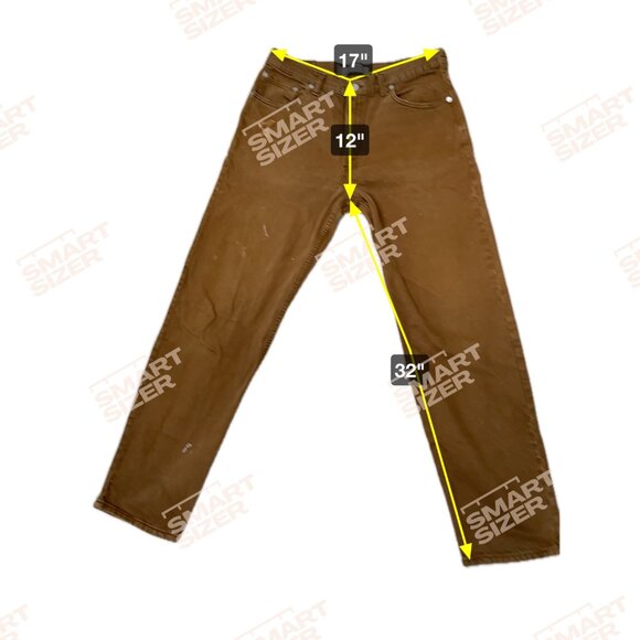 VTG Levis 550 Mens Relaxed Fit Brown Denim Jeans 34 X 32 Made USA 100% Cotton - Picture 11 of 11
